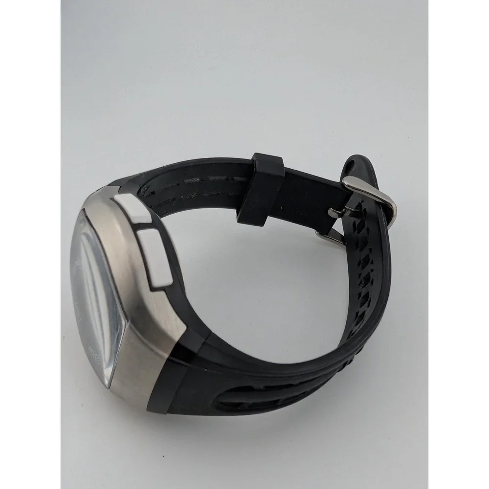 Sportline Duo Digital Watch 44mm Case Heart Rate Monitor- New Battery Watch Only